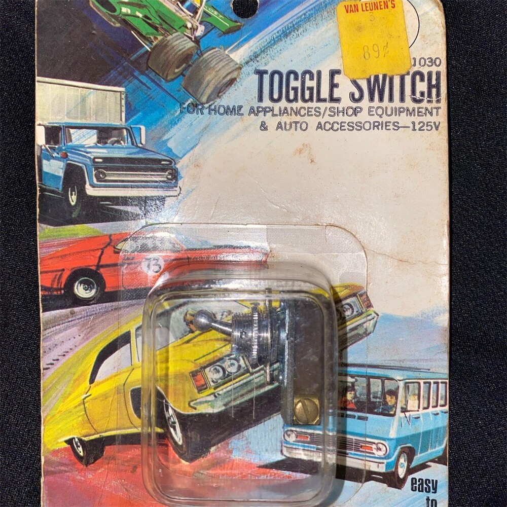 Vintage General Switches Toggle Switch UL Approved Off-On Panel Mount